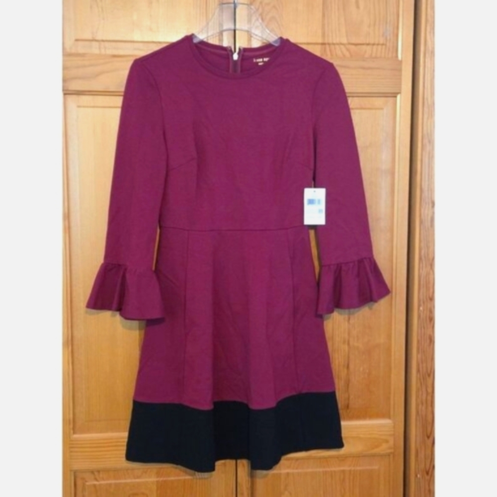 Kate Spade Burgundy and Black Dress